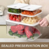 3Pcs Kitchen Refrigerator Sealed Fresh-Keeping Storage Box Frost Meat Packaging Box Vegetable Grain And [...]
