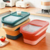 Collapsible Dog Food Stora Container Pet Food Container With Lids Tight Cat Food Containers Foldable Kit Rice Stora