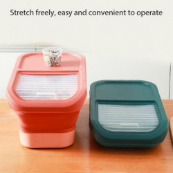 Collapsible Dog Food Stora Container Pet Food Container With Lids Tight Cat Food Containers Foldable Kit Rice Stora Collapsible Dog Food Stora Container Pet Food Container With Lids Tight Cat Food Containers Foldable Kit Rice Stora