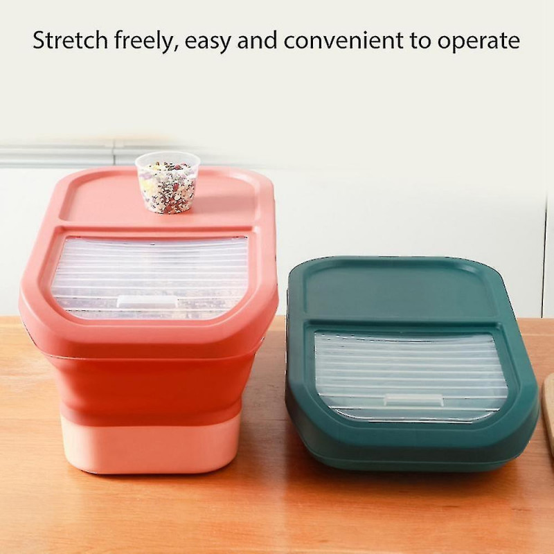 Collapsible Dog Food Stora Container Pet Food Container With Lids Tight Cat Food Containers Foldable Kit Rice Stora