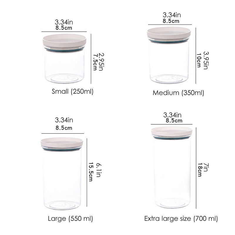 Snack Storage Buckets Sealed Moisture-proof Containers Sealed Cans