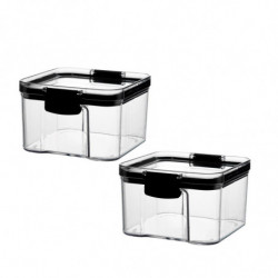 Kitchen Sealed Jar With Lid Moisture Fresh-keeping Box For Whole Grains 2pc Kitchen Sealed Jar With Lid Moisture Fresh-keeping Box For Whole Grains 2pc
