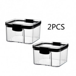 Kitchen Sealed Jar With Lid Moisture Fresh-keeping Box For Whole Grains 2pc Kitchen Sealed Jar With Lid Moisture Fresh-keeping Box For Whole Grains 2pc