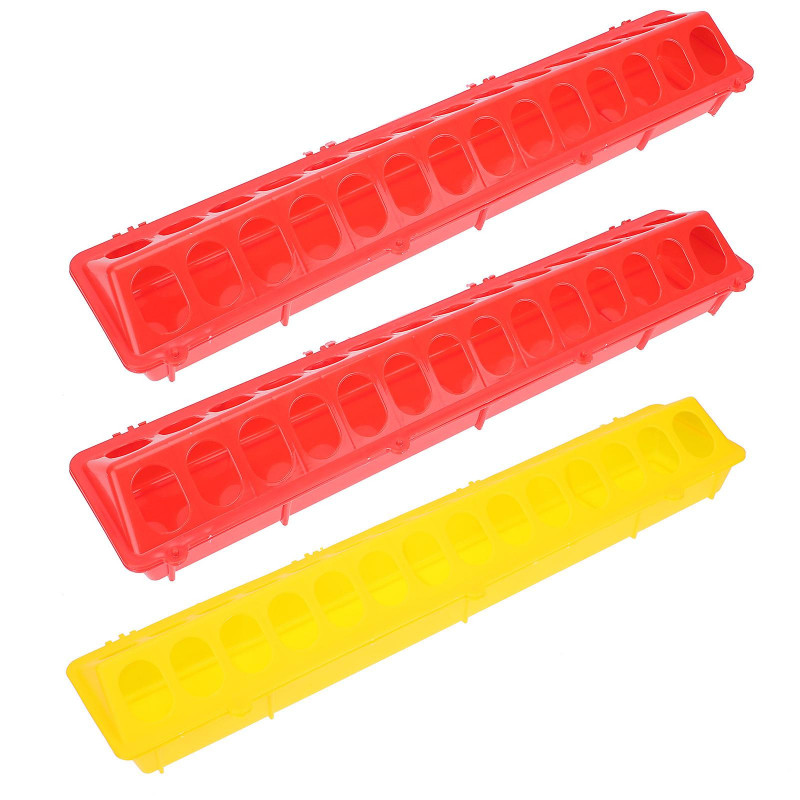 3 Pcs Pigeon Feeding Trough Food Feeding Groove Bowls Pigeon Food Container