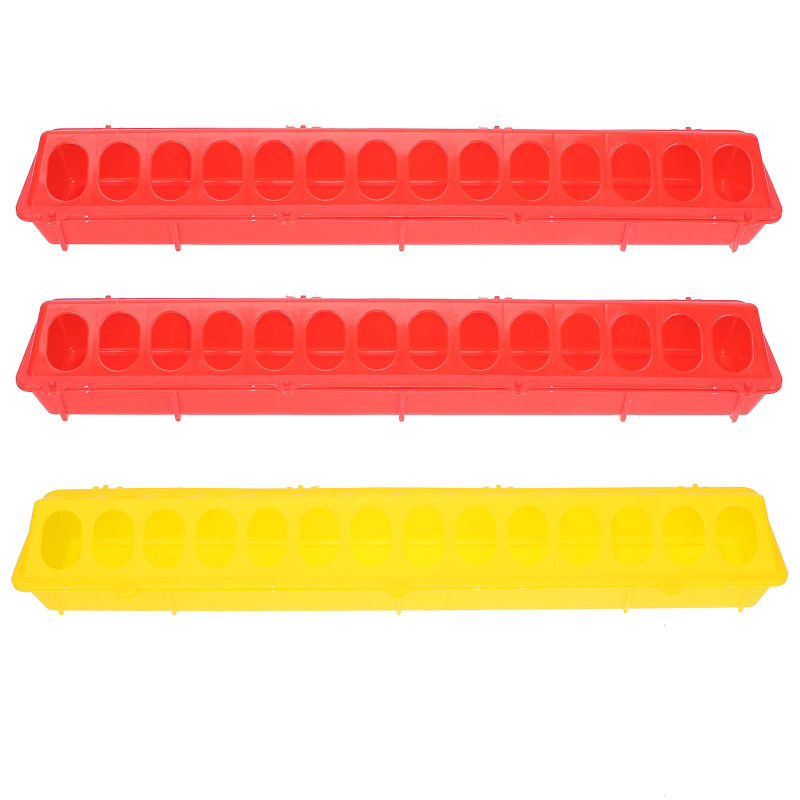 3 Pcs Pigeon Feeding Trough Food Feeding Groove Bowls Pigeon Food Container