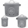 3pcs Household Onion Storage Buckets Food Storage Buckets Potato Containers