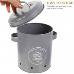 3pcs Household Onion Storage Buckets Food Storage Buckets Potato Containers 3pcs Household Onion Storage Buckets Food Storage Buckets Potato Containers