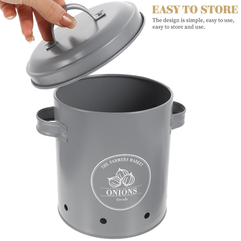 3pcs Household Onion Storage Buckets Food Storage Buckets Potato Containers