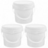 3pcs Toy Organizers Candy Buckets Foods Snacks Containers Table Sundries Storage Bucket(1L)