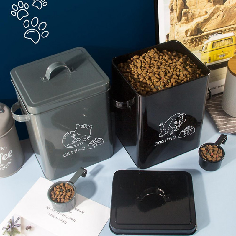 Rice Container Pet Food Holder Dry Food Canisters Dog Food Canister Airtight Food Container