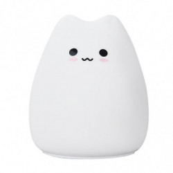 Cute Pet Pat Lamp - Single Piece, 90x102mm, ABS+Silicone Material, White WHBYV