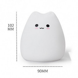 Cute Pet Pat Lamp - Single Piece, 90x102mm, ABS+Silicone Material, White WHBYV