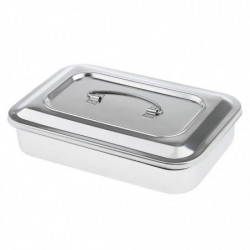 Stainless Steel Container Organizer Box Instrument Tray To Storage Box With Lid Tools Cans - 9 Inch Stainless Steel Container Organizer Box Instrument Tray To Storage Box With Lid Tools Cans - 9 Inch