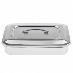 Stainless Steel Container Organizer Box Instrument Tray To Storage Box With Lid Tools Cans - 9 Inch Stainless Steel Container Organizer Box Instrument Tray To Storage Box With Lid Tools Cans - 9 Inch