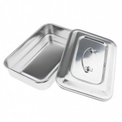 Stainless Steel Container Organizer Box Instrument Tray To Storage Box With Lid Tools Cans - 9 Inch Stainless Steel Container Organizer Box Instrument Tray To Storage Box With Lid Tools Cans - 9 Inch