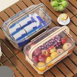 Portable Refrigerator Fresh-Keeping Box,Large-Capacity Portable Crisper with Handle,Fruit Storage C Portable Refrigerator Fresh-Keeping Box,Large-Capacity Portable Crisper with Handle,Fruit Storage C
