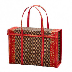 Fruit Basket Bamboo Woven Portable Simple Handheld Picnic Food Container Foldable Snacks Containers Fruit Basket Bamboo Woven Portable Simple Handheld Picnic Food Container Foldable Snacks Containers