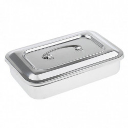 Stainless Steel Container Organizer Box Instrument Tray To Storage Box With Lid Tools Cans - 9 inch Stainless Steel Container Organizer Box Instrument Tray To Storage Box With Lid Tools Cans - 9 inch