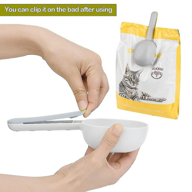 2pcs Pet Food Scoop avec poignée, adapté aux chiens chats et autres animaux de compagnie tw