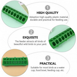 2pcs Birds Feeding Troughs Feeding Food Groove Bowls Pigeon Food Containers 2pcs Birds Feeding Troughs Feeding Food Groove Bowls Pigeon Food Containers