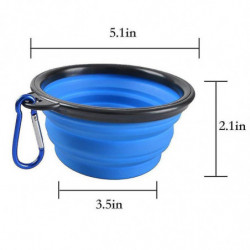 2 Pcs Collapsible Dog Bowl With 1 Poop Bag Holder Dispenser 1 Roll Bags, Foldable Portable Travel Bowl Pet Dog Cat [...]