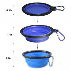 2 Pcs Collapsible Dog Bowl With 1 Poop Bag Holder Dispenser 1 Roll Bags, Foldable Portable Travel Bowl Pet Dog Cat [...]
