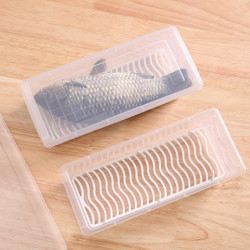 Food Storage Box Rectangular Large Capacity Portable Drainage Divider Fresh-keeping Fridge Box Household Supplies Food Storage Box Rectangular Large Capacity Portable Drainage Divider Fresh-keeping Fridge Box Household Supplies