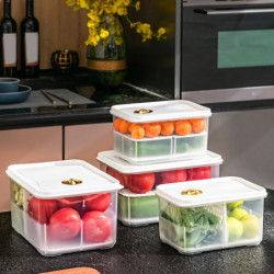 Refrigerator Food Container Drainage Compartment Fresh-Keeping Transparent Vegetable And Fruit Drain Box Food [...]