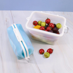 1500ml Food Storage Box Fresh-keeping Strong Seamless Silicone Easy To Clean Food Storage Bag Household Supplies 1500ml Food Storage Box Fresh-keeping Strong Seamless Silicone Easy To Clean Food Storage Bag Household Supplies