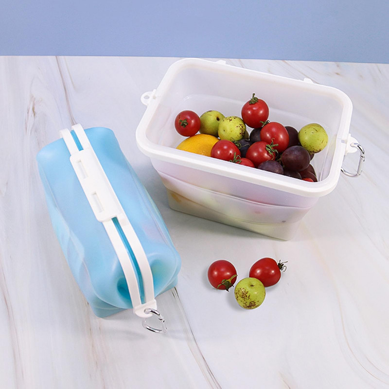 1500ml Food Storage Box Fresh-keeping Strong Seamless Silicone Easy To Clean Food Storage Bag Household Supplies