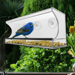MengXi Shatterproof Bird Feeder Effective Eco-friendly Strong Load-bearing Bird Food Container Garden Supplies MengXi Shatterproof Bird Feeder Effective Eco-friendly Strong Load-bearing Bird Food Container Garden Supplies