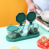 Seasoning Bottle Holder Moisture Proof Large Capacity Foundation Space Saving Transparent Spice Storage Box Spice Jar