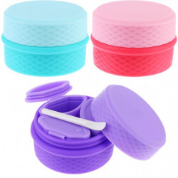 3 Sets Travel Makeup Containers Silicone Leakproof Travel Dispenser Jar Refillab 3 Sets Travel Makeup Containers Silicone Leakproof Travel Dispenser Jar Refillab