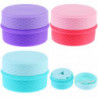 3 Sets Travel Makeup Containers Silicone Leakproof Travel Dispenser Jar Refillab