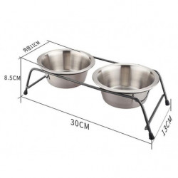 Bol pour chat en acier inoxydable Bol pour chien Bol à boire Bol de nourriture Protéger la vertèbre cervicale Bol pour chat en acier inoxydable Bol pour chien Bol à boire Bol de nourriture Protéger la vertèbre cervicale