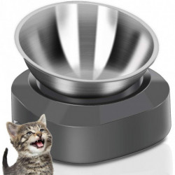 Elevated Cat Food Bowl, Stainless Steel Cat Bowl Food Water Anti Vomiting Elevated With Stand Ergonomic Lift Tilt [...]