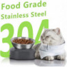 Elevated Cat Food Bowl, Stainless Steel Cat Bowl Food Water Anti Vomiting Elevated With Stand Ergonomic Lift Tilt [...]