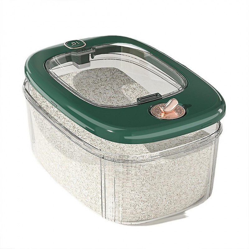 Cafe Moisture-proof Rice Bucket Transparent Visible Easy To Store