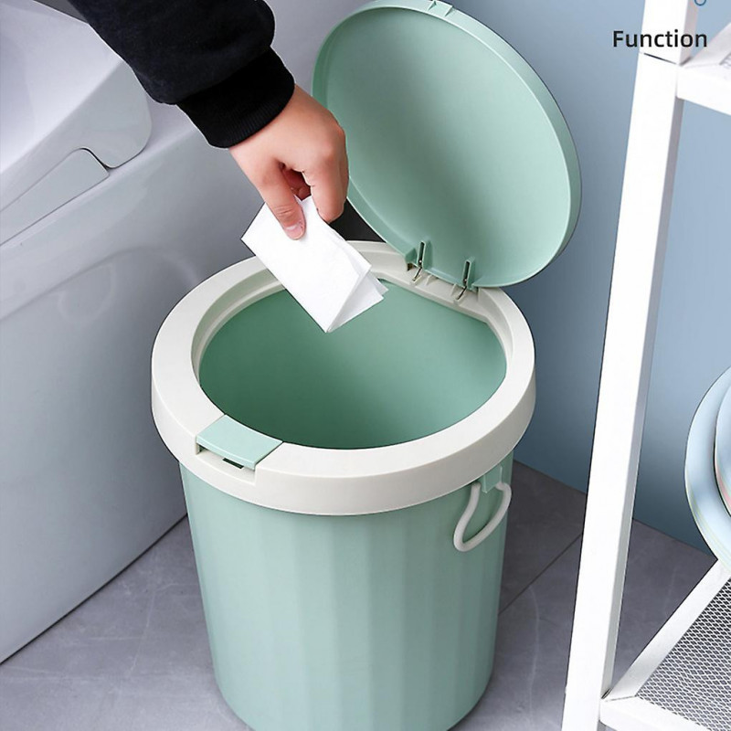 Nordic Contrasting Color Lid Trash Can - Sturdy Durable And Convenient