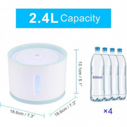Water Fountain Replaceable Filtration Automatic Cat Water Fountain Mute Activated Carbon 2.4l Water Fountain With [...]