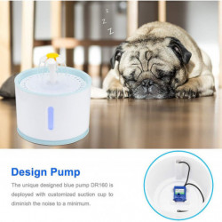 Water Fountain Replaceable Filtration Automatic Cat Water Fountain Mute Activated Carbon 2.4l Water Fountain With [...]