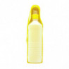 Pet Dog Water Bottle Plastic Pets Drinking Water Feeder Bowl Foldablepinkyellow2pcs