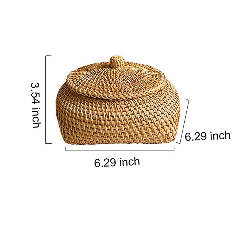 Storage Basket Modern Solid Color Braided Odorless Bucket Container