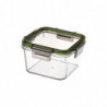 Airtight Food Storage Box Clear Transparent Sealed Plastic Container Kitchen Grain Snack Tea for Tank Cans Square Organi