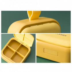 Practical Medicine Container 4 Grids Large Capacity Store Various Kind of Pills Practical Medicine Container 4 Grids Large Capacity Store Various Kind of Pills