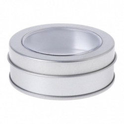 Clear View Tinplate Iron Storage Spice for Case Container Tin Box Round Tins Clear View Tinplate Iron Storage Spice for Case Container Tin Box Round Tins