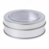 Clear View Tinplate Iron Storage Spice for Case Container Tin Box Round Tins