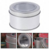 Clear View Tinplate Iron Storage Spice for Case Container Tin Box Round Tins