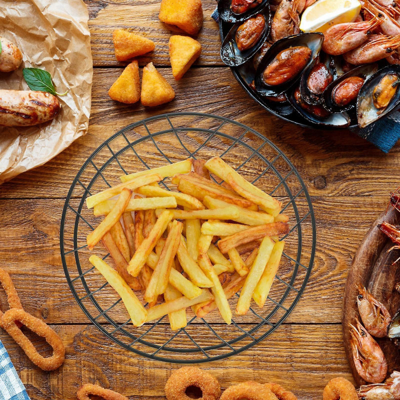 2Pcs Simple Iron Storage Basket Fruit Dessert Snacks Basket Kitchen Food Container