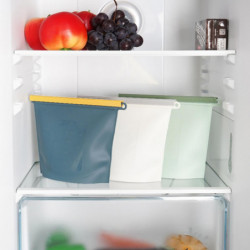 Food Storage Bag Good Sealing Large Capacity Heat-resistant Silicone Refrigerator Fruit Vegetable Storage Bag Home [...]